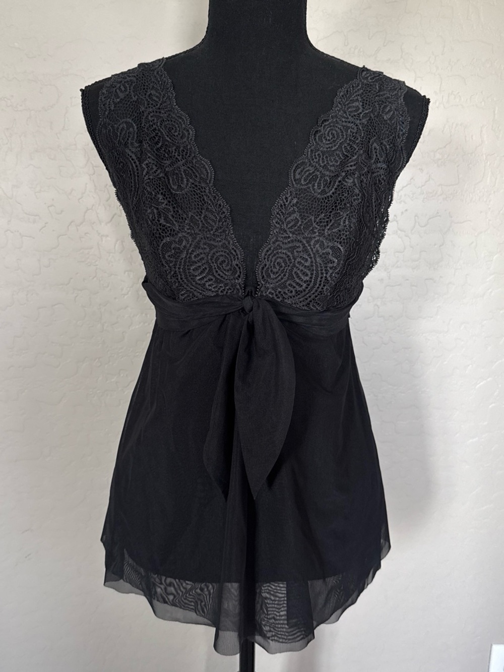 Victoria’s secret Black Lace V-Neck Cami Top